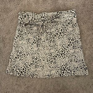 Leopard print skirt